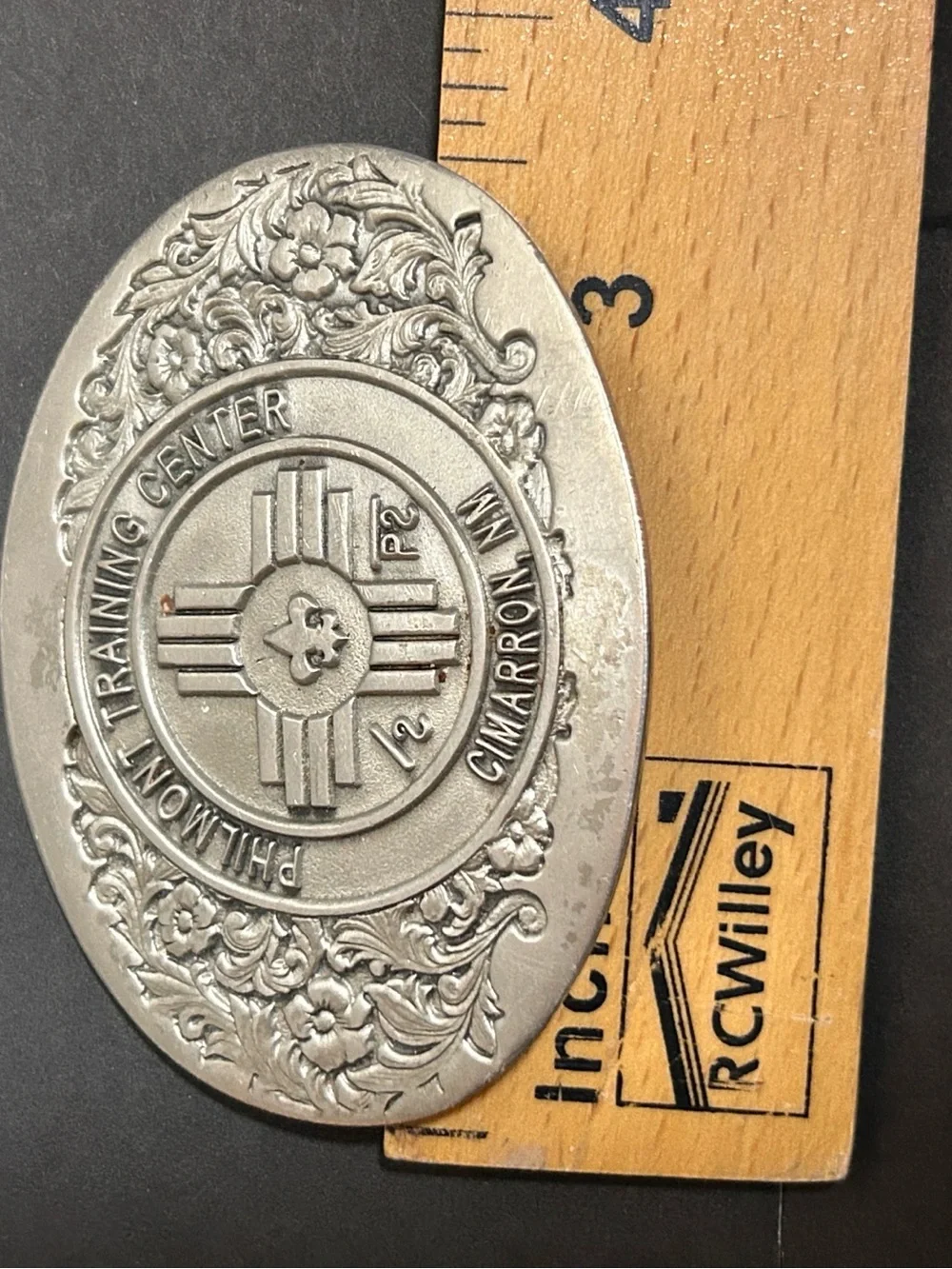 Vintage Pewter Philmont Boy Scout Camp Belt Buckle Training Center New Mexico
